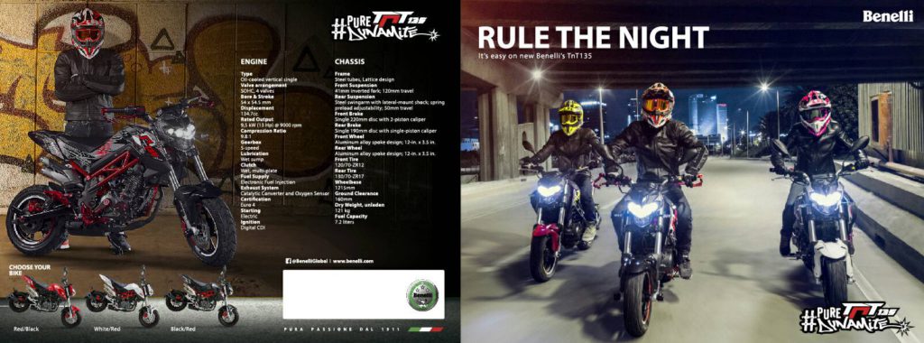 BENELLI-TNT135規格表