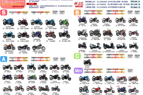 上閤重車租車DM